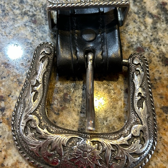 Justin men 34 leather cowboy felt - Picture 6 of 7